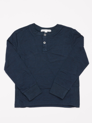 Boys Triblend Long Sleeve Henley