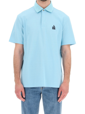 Lanvin Logo Embroidered Polo Shirt