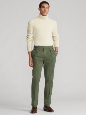 Pleated Ripstop Suit Trouser