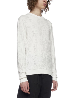 Fendi Ff Vertigo Motif Jacquard Jumper