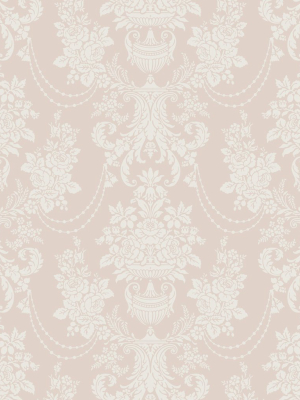 Imperial Wallpaper In Mornington White From The Muffin & Mani Collection By Milton & King