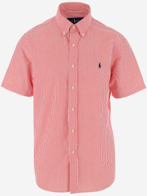 Polo Ralph Lauren Logo Embroidered Striped Short Sleeve Shirt