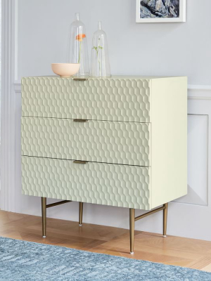 Audrey 3-drawer Dresser - Parchment