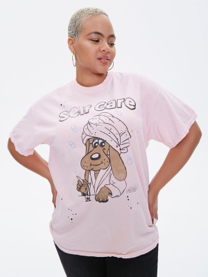 Plus Size Pound Puppies Graphic Tee