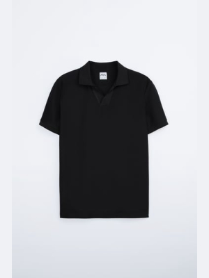 Bias Cut Polo Shirt