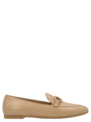 Salvatore Ferragamo Gancini Plaque Moccasins