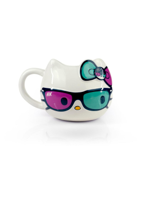 Seven20 Hello Kitty Ceramic Mug | Hello Kitty Wearing Bow & Sunglasses | Holds 20 Ounces