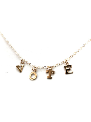 Jt Vote Necklace