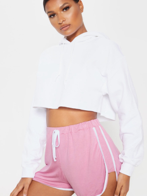 Pink Double Side Stripe Runner Short