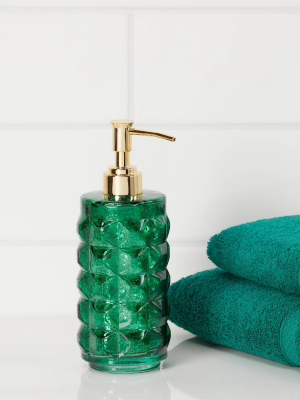 Indo Chic Mercury Glass Soap/lotion Dispenser Green - Opalhouse™