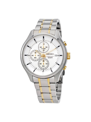 Seiko Chronograph Silver Dial Men's Watch Sks541