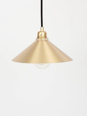 Cone Shade Brass With Pendant In Various Sizes