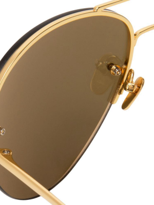 Linda Farrow 574 C1 Aviator Sunglasses