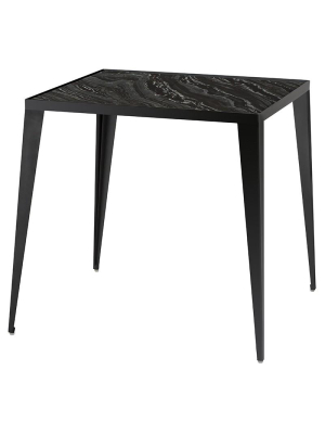 Nuevo Mink Side Table - Black Wood Vein