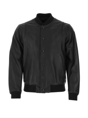 Dsquared2 Leather Bomber Jacket