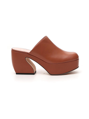 Si Rossi Platform Clog Mules