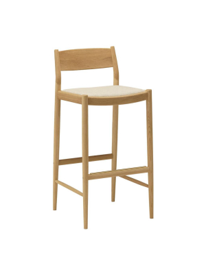 Minatomirai Cafe Bar + Counter Stool N-bs01: Upholstered