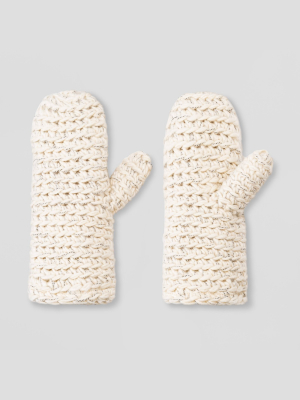 Women's Hand Knit Mittens - Universal Thread™ One Size