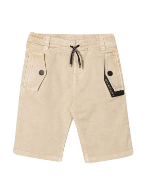 Givenchy Kids Logo Trim Drawstring Shorts