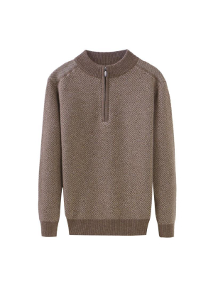 Pologize™ Half Zip Vintage Sweater