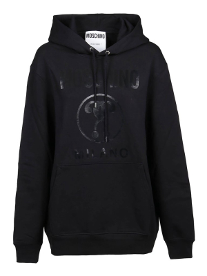 Moschino Double Question Mark Print Hoodie