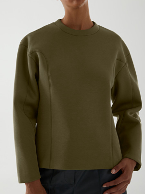 Lyocell Structured Sweatshirt