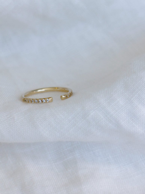 Paloma Band Pave | 18ct Yellow Gold