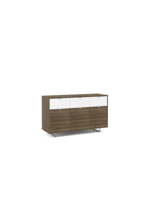 53" Hamilton Sideboard Walnut And White - Chique