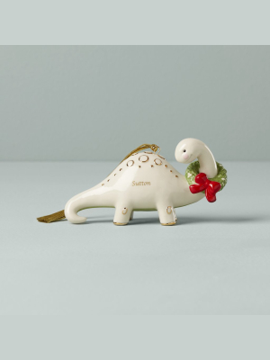 Dinosaur & Wreath Ornament