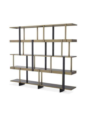 Eichholtz Mercure Bookcase - Black & Bronze