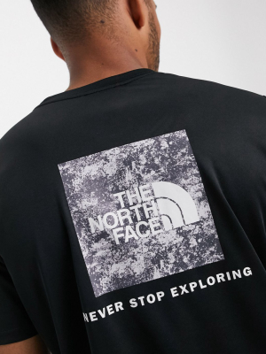 The North Face Reaxion Red Box T-shirt In Black