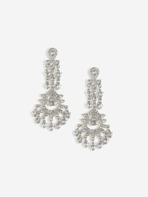 **rhinestone Chandelier Drop Earrings