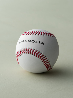 Magnolia White Leather Baseball