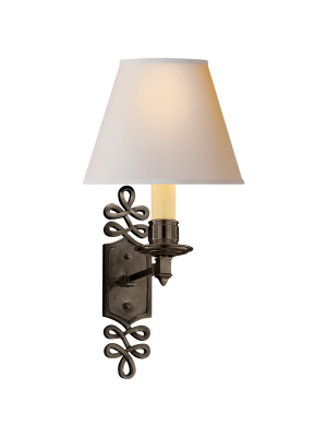 Ginger Single Arm Sconce In Various Colors