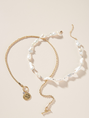 Odette Pearl Necklace Set