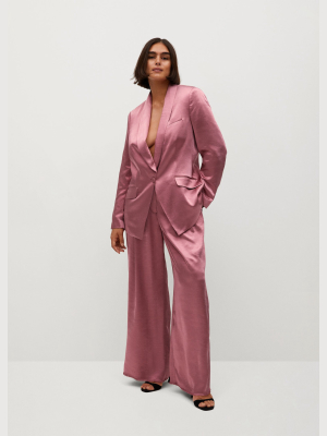 Satin Palazzo Pants