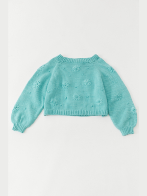 Tach Clothing Jana Embroidered Cropped Sweater