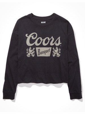 Tailgate Women's Coors Long Sleeve Cropped T-shirt