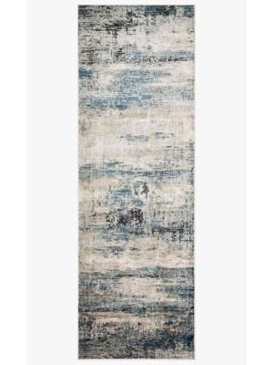 Ocean/ Grey Cascade Rug