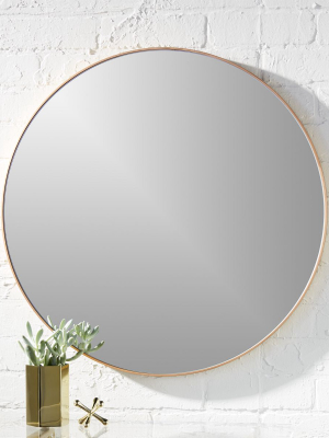 Infinity 24" Round Brass Wall Mirror