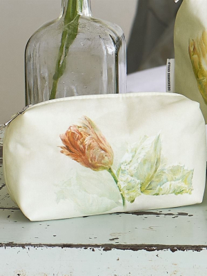 Spring Tulip Buttermilk Small Toiletry Bag