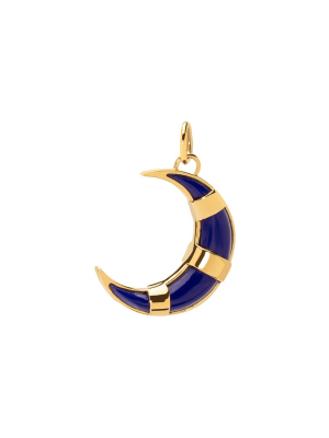 Medium Air Crescent Medallion - Lapis