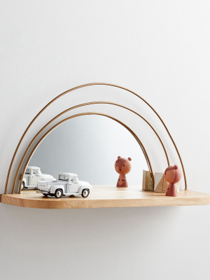 Wall Shelf And Mirror