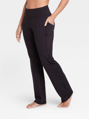 Women's Contour Curvy High-waisted Straight Leg Pants With Power Waist - All In Motion™