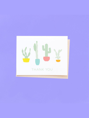 Thank You Cactus Card