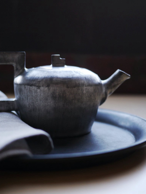 Silver Geometric Teapot (out Of Stock)
