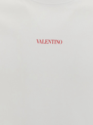 Valentino Logo Printed Crewneck T-shirt