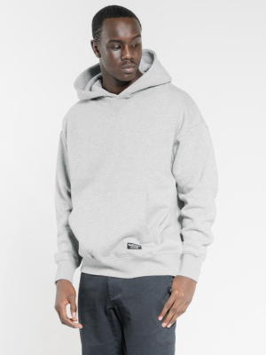 Thrills Stencil Slouch Pull On Hood - Grey Marle