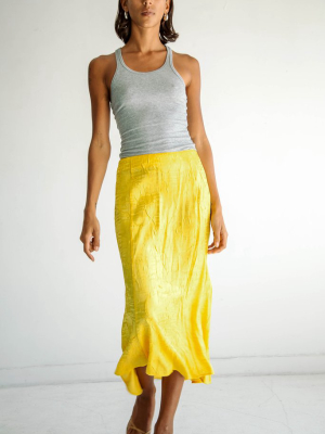 Grace Slip Skirt Lemon