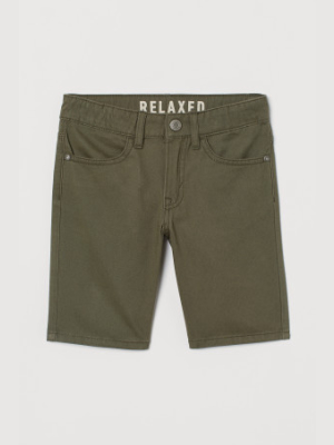 Cotton Twill Shorts